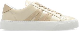 Moncler Sport schoenen Monaco 2 - Dames - Sneakers - Beige - 36 1/2 EU - Leer - Schoenen