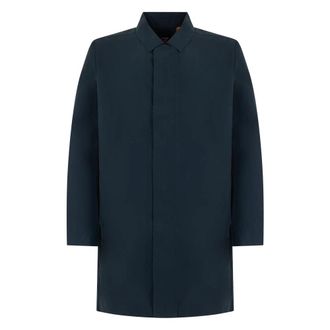 K-Way Poirol Coat - Heren - Mantel - Blauw - L - Katoen - Jassen