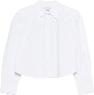 Calvin Klein cropped shirt - women - Cotton - S - White
