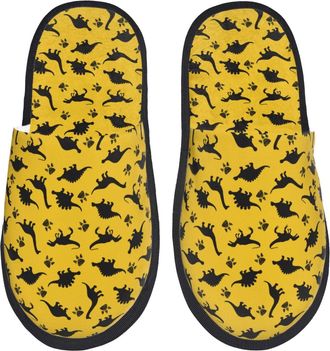 Generic Dinosaur Women Men House Shoes Cosy House Slippers Fluffy Shoes For Bedroom Winter Outdoor M