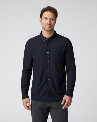 Vuori Clothing Long Sleeve Ace Button Down | Black | Medium