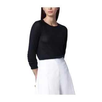 Roberto Collina Dames, Truien, Blauw, Maat: L
