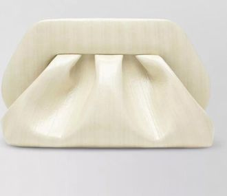 Themoir&egrave; structured pleated clutch bag rectangular shape