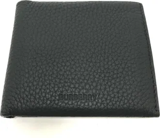 Burberry Black Leather Wallet (Bi-Fold) (Pre-Owned)