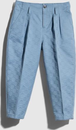 Gucci Kids - GG Gabardine Pants, Size 10 years, Blue, Ready-to-wear