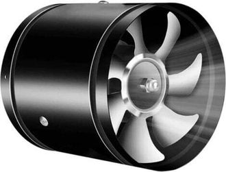 OEM Ventilador Extractor Bidireccional, Mini Ventilador Extractor, 195 Mm De Di&aacute;metro, 150 Mm De Longitud, Negro