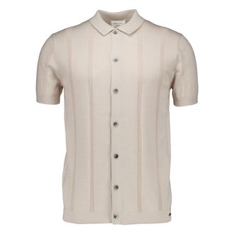 Gentiluomo K4188-272 Shirt met korte mouwen - Heren - Korte mouwen Overhemden - Beige - 2XL - Overhemden
