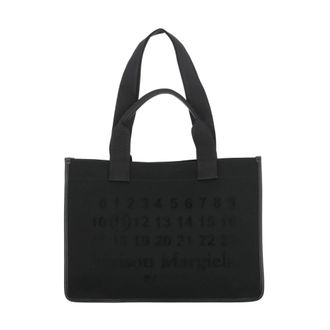 Maison Margiela Tote Bags, unisex, Black, Size: ONE SIZE Canvas Shopping Bag