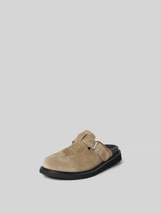 Kenzo Hausschuhe aus echtem Leder in Beige, Gr&ouml;&szlig;e 40