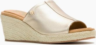 Hush Puppies Womens Willow Rattan Womens Sandals - Gold - Size: 8