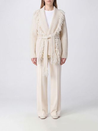 By Malene Birger Cardigan a vestaglia in lana riciclata con frange