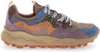 Flower Mountain Grijze Technische Stoffen Sneakers met Kurken Binnenzool - Dames - Sneakers - Veelkleurig - 38 EU - Su&egrave;de - Schoenen