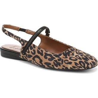 Naturalizer Connie Slingback Mary Jane Flat in Leopard Print at Nordstrom, Size 9
