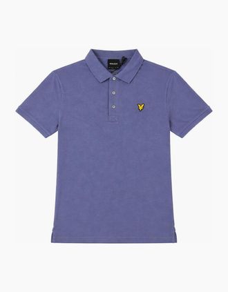 Lyle & Scott Mens Lyle & Scott Plain Polo Shirt Rich Navy - Blue - Size: 40