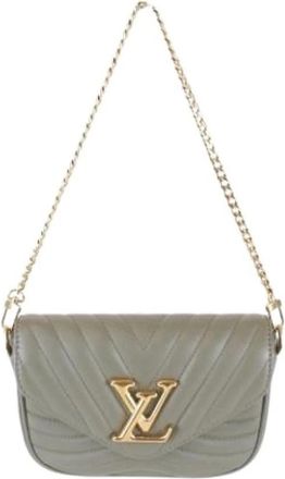 Louis Vuitton Pre-owned Leather Schoudertas - Dames - Vintage Schoudertas - Groen - ONE Size - Leer - Vintage