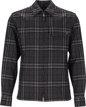 Burberry Shirts - Heren - Zomerjassen - Grijs - S - Jassen