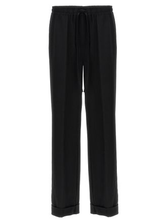 Dolce & Gabbana Black Virgin Wool Casual Mens Pants
