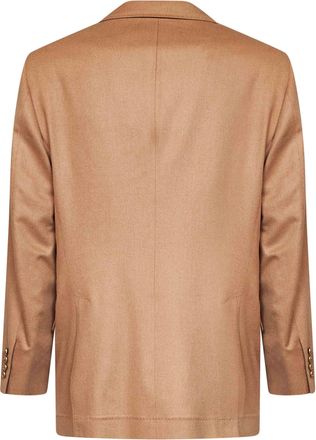 Brunello Cucinelli Mens Tailored Jacket Camel Hair