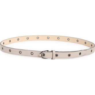 Longchamp Grommet Leather Belt in Clay at Nordstrom Rack