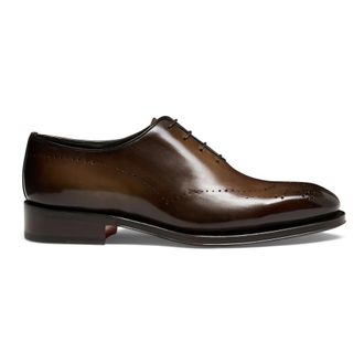 Santoni Kaj Oxford schoenen - Heren - Nette schoenen - Bruin - 46 EU - Leer - Schoenen