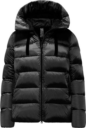 Bomboogie Lichte Nylon Donsjas met Capuchon - Dames - Gewatteerde jassen - Zwart - L - Nylon - Jassen