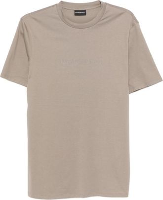 Emporio Armani Beige Crew Neck T-shirt