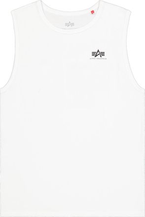Alpha Industries Muskelshirt ALPHA INDUSTRIES Back Print Tank, Herren, Gr. XXL, wei&szlig;, Single Jersey, Obermaterial: 100% Baumwolle, bedruckt, regular fit normal, Rundha