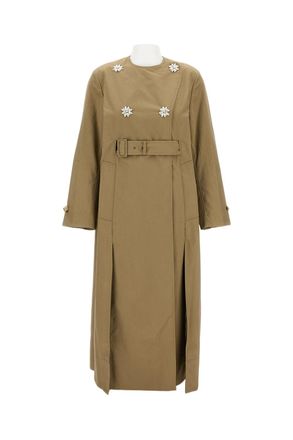 Simone Rocha Belted Long Multi Slit Trench Coat