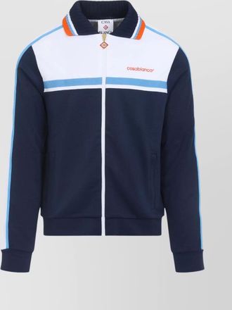 Casablanca ribbed collar side pockets track jacket