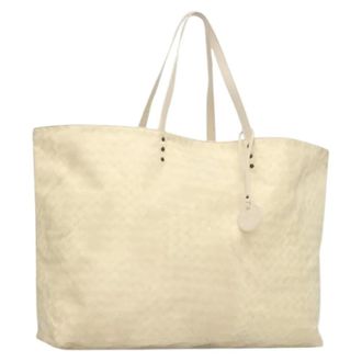 Bottega Veneta Pre-owned Tote Bags, female, White, Size: ONE SIZE Pre-owned Vintage Tote Bag