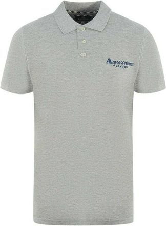Aquascutum Volwassen unisex poloshirt London 1851 (Grijs)