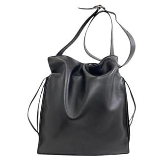 Loewe Pre-owned Bucket Bags, female, Black, Size: ONE SIZE Pre-owned Shoulder Bag