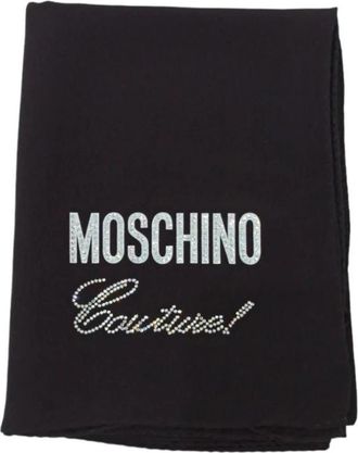 Moschino Elegante Winter Sjaal - Dames - Wintersjaals - Zwart - ONE Size - Accessoires