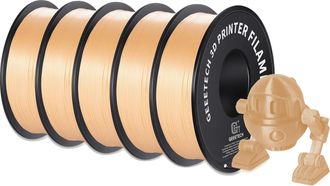 OEM Filamento Para Impresora 3d, Material Pla, 1,75 Mm De Di&aacute;metro, Color Oro Arena