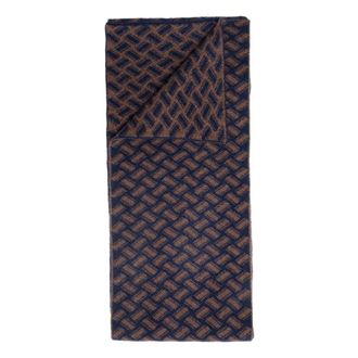 Drumohr Biscottino Sjaal - Heren - Accessoires - Bruin - Maat: ONE Size Kasjmier