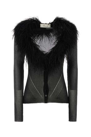 Blumarine Black Viscose Blend Cardigan