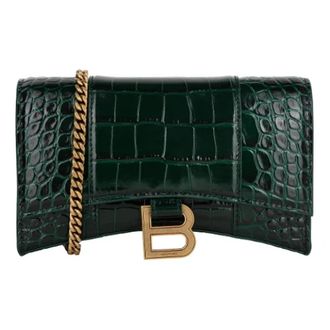 Balenciaga Leather balenciaga-bags - Dames - Schoudertassen - Groen - ONE Size - Leer - Tassen
