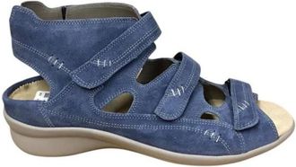 Durea 7272 Sandaal - Dames - Sleehakken - Blauw - 40 1/2 EU - Su&egrave;de - Schoenen