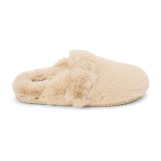 Matisse Footwear Womens Faux Fur Portland Slip-On In Beige