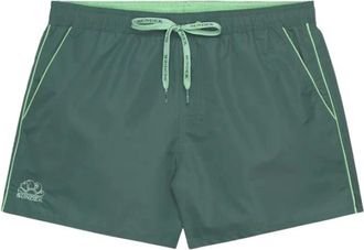 Sundek Boxer shorts voor heren met achterzak - Heren - Strandmode - Groen - XL - Badmode