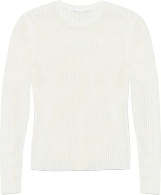 Helmut Lang Top a coste a maniche lunghe - Toni neutri