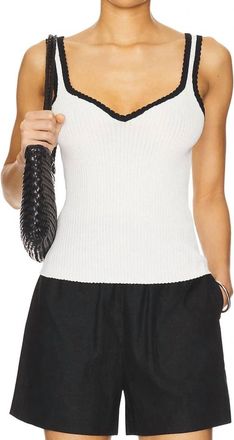 Elodie Shay Tank Top In Off White