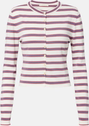 Faithfull The Brand Cinta striped cotton-blend cardigan