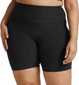 Beyond Yoga Spacedye Keep Pace Pull-On Short - Plus Size In Darkest Night