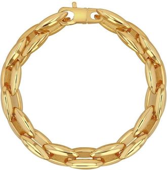 Anine Bing Oval Link gold-tone bracelet - women - 14k Gold Plated Brass - One Size