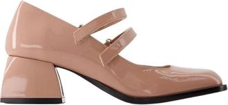 Nodaleto Roze Leren Bulla Bacara Pumps - Dames - Pumps - Roze - 36 EU - Leer - Schoenen