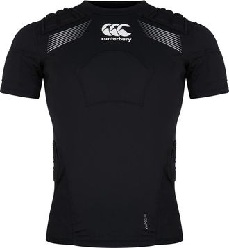 Canterbury Of New Zealand Unisex Adult Elite Logo Protection Vest (Black/White/Silver) - Size Small