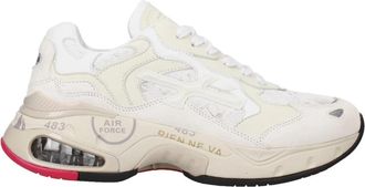 Premiata Witte Sneakers Stijlvol Model - Dames - Sneakers - Wit - 41 EU - Katoen - Schoenen