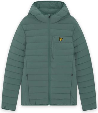 Lyle & Scott Jassen, Heren, Groen, XS, Lichte jassen Stretch Lichtgewicht Gewatteerde Jas