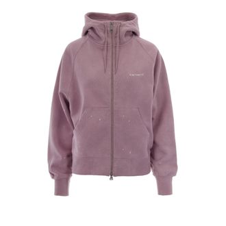 Carhartt Work in Progress Hooded Painter Jacket - Dames - Vesten met rits - Roze - S - Katoen - Hoodies & sweatvesten